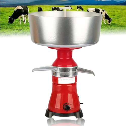 GJBMXSM Centrifugeuse électrique pour Crème Lait - Séparateur De Lait - Séparateur De Lait écrémé pour 50 litres De Lait par Heure - Centrifugeuse De Lait avec épaisseur De Crème Réglable