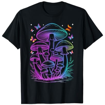 Cool Trippy Tie Dye Mushroom T-Shirt