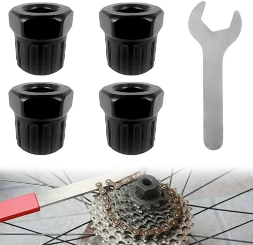 4 attrezzi per la rimozione della cassetta della bicicletta | Estrattore ruota libera, estrattore per corona dentata, accessorio per mountain bike, con chiave inglese
