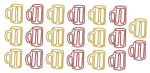NUOBESTY 20 Stück Bunte Büroklammern Papierklammern Tragbar Kreative Becherförmige Clips Für Büro Schule Und Zuhause