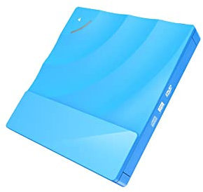 ZKLGS Lecteur DVD pour TV, Portable Haute Vitesse USB 3.0 CD DVD-RW Lecteur Optique Externe Lecteur de Disque Mince Ordinateur de Bureau Ordinateur Portable Tablette Lecteur DVD pour Films en fami