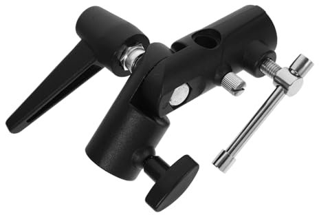 DOITOOL H-Type Flash Light Stand Adapter Umbrella Swivel Holder Metal Photography Bracket Mount for Tripod and Off-Camera Flash Lighting Accessories