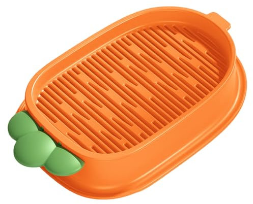 Cat Grass Planter Detachable Cat Grass Seeds Box Carrot Shape Hydroponic Planter Portable Plastic Seed Sprouting Tray Soil Free Plant Planting Box for Indoor Cats, No Seeds Wheat for Cats C