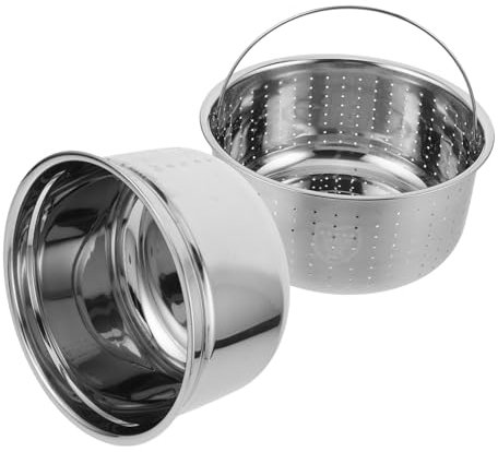 DECHOUS Cuve Intérieure Acier Pour Cuiseur à Riz Panier Vapeur De Cuisine Plateau à Vapeur Pour Riz De Rechange Pour Cuiseur à Réservoir Intérieur Pour Cuisson