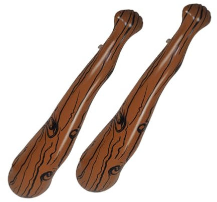 GAROZATION 2stücke Aufblasbare Baseballschläger Aus Cheer-Sticks Für Junge Mädchen Sportveranstaltungen Und Partys Bunte Streifen Für Outdoor-aktivitäten Und Feiern