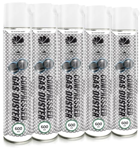 AABCOOLING 5 x 600ml Home und Office Druckluftspray Druckluft, Staubgebläse, Reinigungsgeräte, Reinigung von Tastatur, Druckluft Reinigung, Büromaterial, PC/Computer, Konsole, Kamera