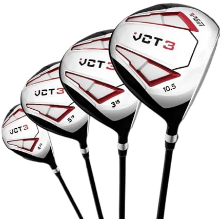 No.1/3/5 trä/hybrid järnklubb, kompakt 430CC golfklubba, trä, sport och utomhusgolfdriver för män/kvinnospelare (#1 trä)
