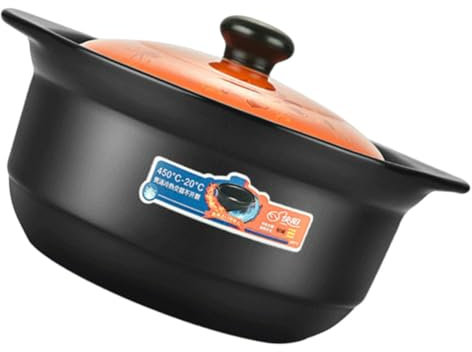 WEKADRIN Casseruola in Per Stufati Cibo Pentola Da Cucina Multifunzionale Con Per Brasare Zuppe e Cuocere Porridge