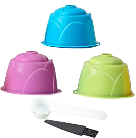 KICHOUSE 1 Set Cialde da Riusabili Compatibile per Macchine Dolce Include Cucchiaio