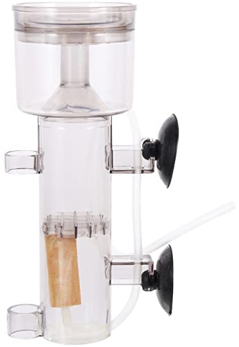 OSALADI Skimmer de proteínas Tanque de Peces de Acuario Largo acuarios Accesorios para peceras Filtro de de pecera Skimmer de Peces Skimmer de Agua Salada Acrílico Gris