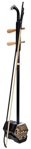 GUEIFD Chinesische 2-saitige Violine, Traditionelles Nationalinstrument Erhu mit Bogen und Zubehör für Anfänger, Handgeschnitzte Ethnische Musikinstrumente
