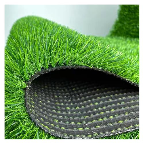 MYJIO Gazon Synthétique Pelouse Artificielle Réaliste Faux Gazon Extérieur sous-Couche de Gazon Artificiel pour Jardin Tapis Patio Balcon (1x8m/3.28x26.24ft)