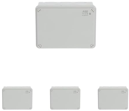 Boîte de dérivation étanche IP65 ABB pour boîtier électrique extérieur 153 x 110 x 66 mm (Lot de 4)