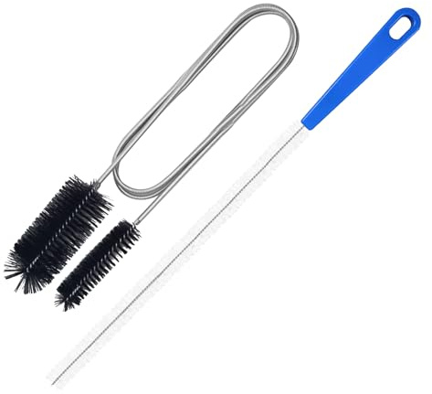 Flexible Drain Cleaner Brush 66in Double-Ended Drain Pipe Cleaner Brush | Drain Unblocker Tools for Kitchen Fridge Aquarium Plug Hole for Cleaning Drains Pipes Bathroom
