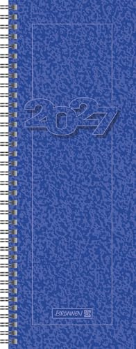 BRUNNEN Vormerkbuch Mod. 783 2027 | 108×297 mm, Karton, blau
