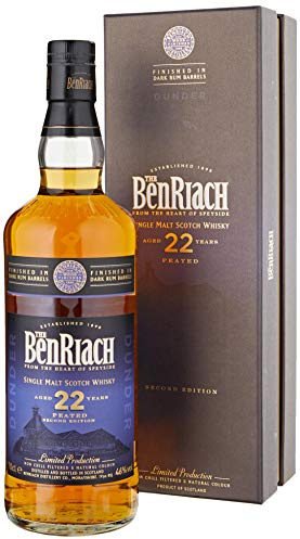 Benriach Speyside 22 Ans Dunder Peated Dark Rhum Finish Single Malt Scotch Whisky 700 ml