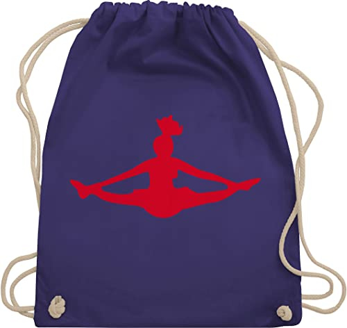 Turnbeutel Rucksack - Tanzen Geschenk - Cheerleading - Unisize - Lila - kinderturnbeutel dance tanzsport beutel sport tasche kinder tanz cheerleader sportbeutel damen mit spruch tänzer beuteltasche