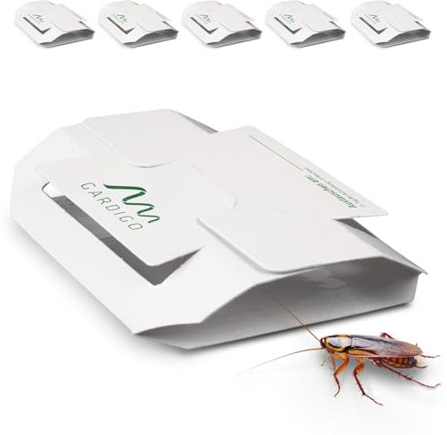 GARDIGO® Trappola Scarafaggi - Set da 6 | Anti Blatte | Trappole per Blatte e Scarafaggi | Disinfestazione Blatte Casa, Cucina, Dispensa, Cantina | Ideali per Ambienti Professionali contro le Blatte