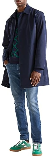 United Colors of Benetton Men's Waterproof Jacket, Dark Blue 016, S