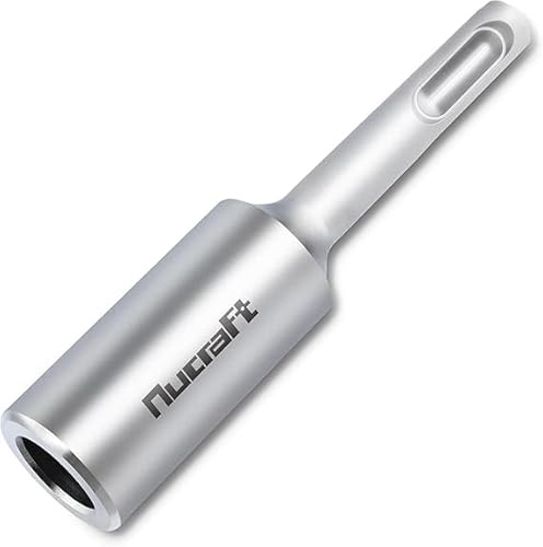 Nucraft SDS-PLUS Erdnageleintreiber InnenØ13.5mm für Einstecken Tiefenerder | 100 x 22mm, für Erdungsstab, Staberder, Erdungsspieß,Erder Erdung,Blitzableite