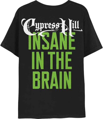 Cypress Hill T Shirt Insane In The Brain Official Unisex Black XXL