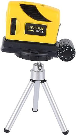 Nivel láser de nivelación manual, Nivel de nivelación manual, Nivelador Infrarrojo de Línea Cruzada manual con Trípode, Herramienta de Bricolaje para Carpintería en el Hogar