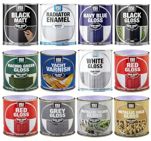 SuperGift.com 300ml White Gloss Non-Drip Paint – Hard-Drying Interior & Exterior Finish - Tin