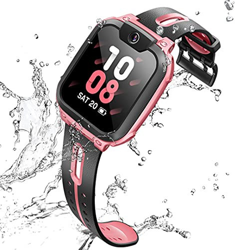 imoo Smart Watch Z1 für Kinder, geeignet für Video- und Sprachanrufe, mit Echtzeit-Positionierung und wasserdichtem IPX8, ist EIN Geburtstagsgeschenk für Jungen und Mädchen | HD-Videoanruf, VoLTE, Chat, SIM-Slot, GPS-Ortung, SOS-Notruf , IPX8 Wasserdicht, Kamera, Schulmodus, Sicheres System