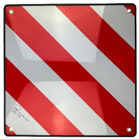 Warnschild Warntafel 50x50cm Aluminium doppelseitig für Italien und Spanien