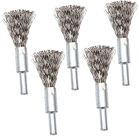 COLLBATH 5piezas Cepillo Para Taladro Eléctrico Cepillos De Alambre Inoxidable Cabezal De Pulido Para Tubos De Accesorio Resistente
