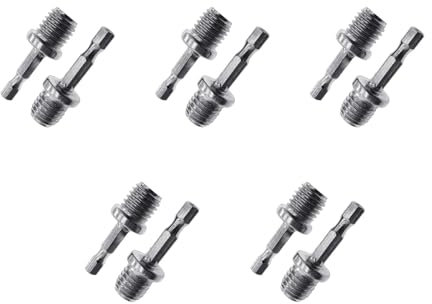 Convenient 2X 1/4 Hexagon Connecting Rod Adapter Drill Chuck M14 Stainless Steel Drilling Accessories Polishing Disc 1/4 Connecting Rod Adapter Drill Chuck M14 2X Stainless Steel