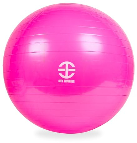 Generico - Palla Fitness, Ideale In Gravidanza, Antiscoppio - Antiscivolo - Versatile, Palla Fitness Grande Per Riabilitazione, Rosa