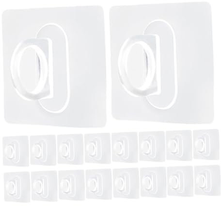Holibanna 25Pezzi Ganci Autoadesivi Multifunzione per Tende Resistente e Forare per Cucina e Bagno