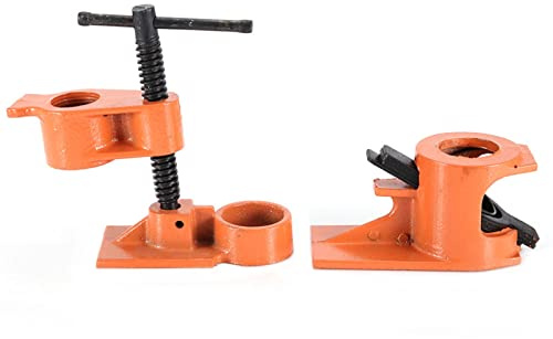 HURRISE Morsetto per Tubi Pesante 1 Pollice Kit di Strumento di Lavorazione del Legno Set Facile Usare per Morsetto in Legno per Tubi