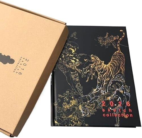 Generisk Kim Jung skissbok inbunden samling 2016 skissbok artbok teckning 2 kg tung