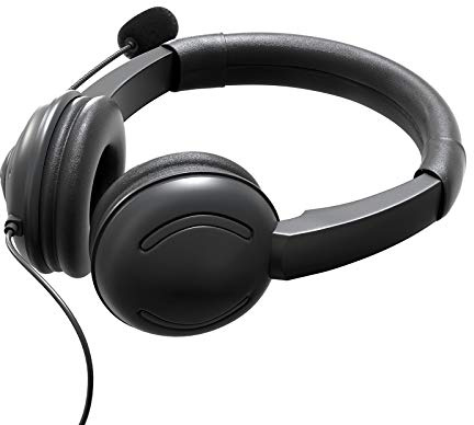 ERYUE USB Noise Cancelling Microphone Headset for Call Center Volume Control On Ear Computer Headphone for Office Business Conference Calls