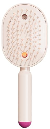Wet Hair Brush, Vibration Misting Brushing Tool with Red Light, Electric Air Cushion Hairbrush Mister for Home Spa Hair Detangling, Grooming, Styling, Adds Shine and Smoothness
