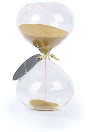 biloba 6 pollici con sabbia timer/clessidra 60 minuti - colore dorato sabbia - ispirato vetro/casa, scrivania, ufficio arredamento