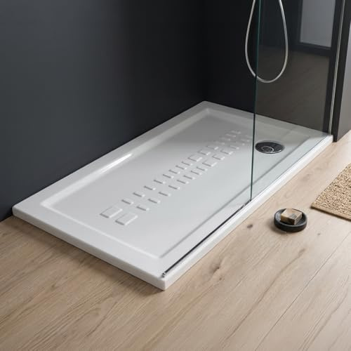 KIAMAMI VALENTINA - Keramik Einbauduschwanne 70X120 bodengleicher Einbau | Linea