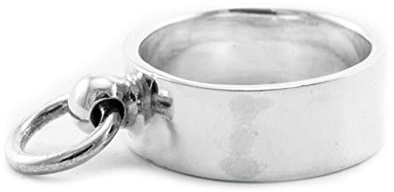 Windalf Shades-of-Grey Ring DER O 8 mm Fetischschmuck Rollenspiel Sklavenring 925 Sterlingsilber