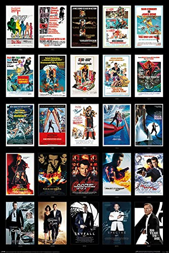 Pyramid International James Bond 007 - Póster Collage de 25 Carteles de película