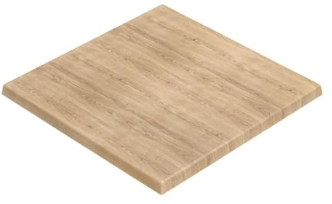 GGMMÖBEL WERZA | Werzalit Tischplatte | Eiche | B:T 60 x 60 cm | Topalit Gartentischplatte | Perfekt für klappbare Gartentisch, Esstisch | Wasserfest | Restaurant, Cafe, Bar | Indoor und Outdoor