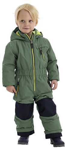 Killtec firstinstinct by killtec FISW 31 MNS ONPC Mono de esquí/Traje de Nieve con Capucha, Impermeable, Forest Green, 86/92 cm Unisex Kids