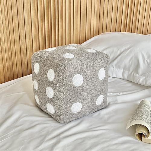 SPIOKLFD Dice Plush Pillow,Cute Plush Dice Toy,Plush Stuffed Dice Toys,Creative and Fun Simulation Cube Pillow Fill Soft Sofa Cushion,Perfect for Learning and Gaming Nights Creative Home Decoration