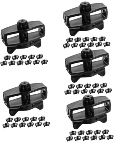 jojofuny 5 Sätze Zaunspanner Praktischer Kabelspanner Drahtspanner Zaundrahtseilspanner Werkzeuge Zum Spannen Von Drähten Kunststoffseilspannung Ersatzspanner Abs Black 12 Stück * 5