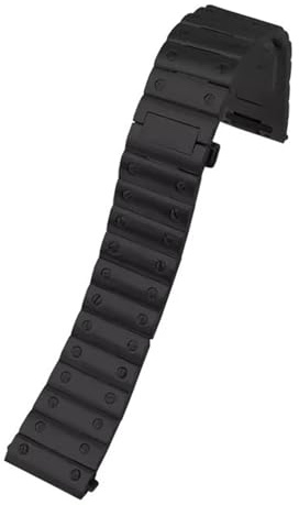 POYNMRE Kompatibel mit Cartier Santos WHSA0007 WSSA0009 Herren-Uhrenarmband, Schnellverschluss-Armband, 21 mm, massives Edelstahl-Uhrenarmband, Zubehör(A-black)