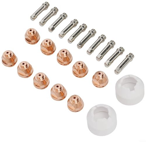 Thermal Dynamics PCH51 kompatibles Plasmabrenner Zubehör Komplett-Set mit Verbrauchsmaterialien (22 Stück) inkl. Schilder und Düsen