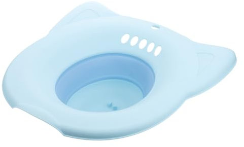 BEBEMOKO Bacino Sitz per Sitz Bath Pieghevole Bacino da Bagno Post-Parto per Emorroidi, Lavaggio Personale e Zona Sensibile in Bagno, Design Ergonomico e Sicuro per Donne Incinte e Pazienti