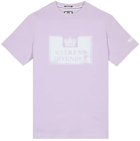 Weekend Offender Herren Bonpensiero Graphic T-Shirt in Lila, violett, XXL