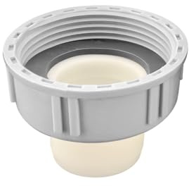 Qrity 1Pcs Kitchen Sink Drain Pipe Connector, 45mm Female Threaded Nut with Φ32mm Pipe Plug Core, Threaded Drain Pipe Adapter Reducer for Connecting Pipes